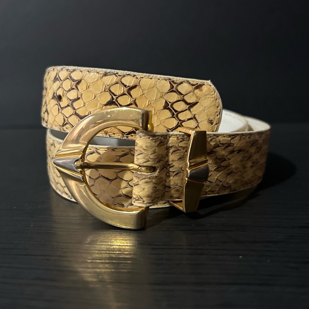 Vintage Milor Genuine Snakeskin Belt, S/M, Women’s